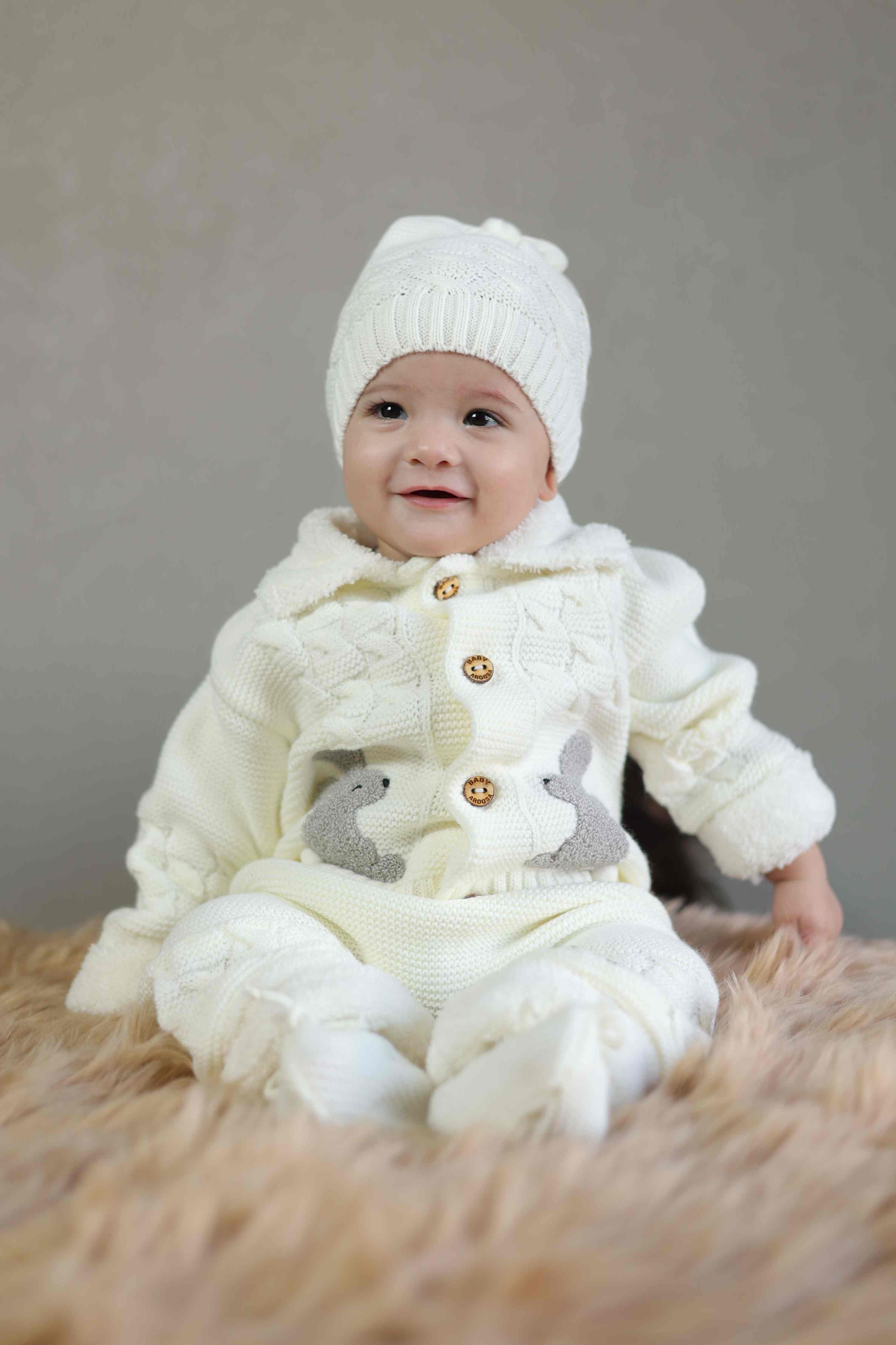 BUNNY GRACE WOOLEN BABY SET