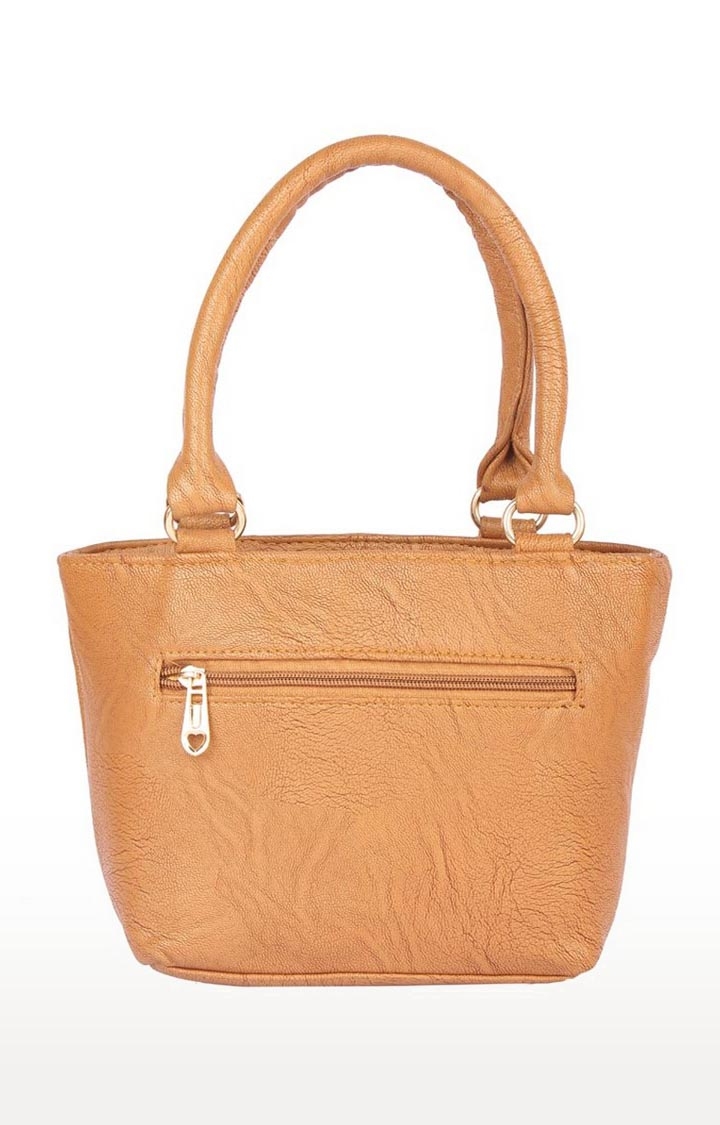 Aliado | Aliado Faux Leather Brown Coloured Zipper Closure Handbag  1