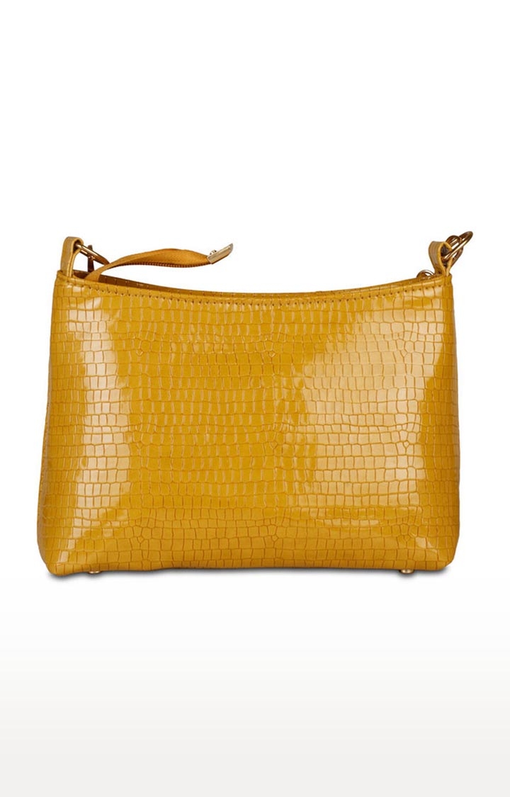 Aliado | Aliado Polyester Yellow Zipper Closure Sling Bags 2