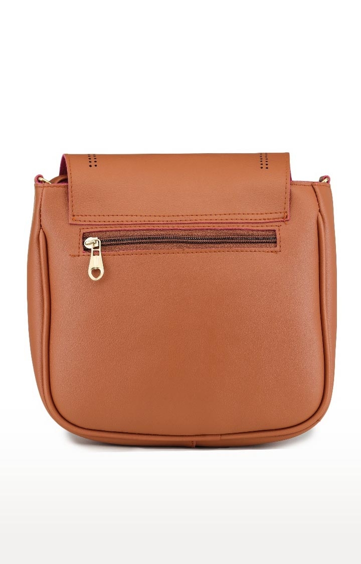 Aliado | Aliado Polyester Brown Colour Sling Bag For Women (P33V1017) 1