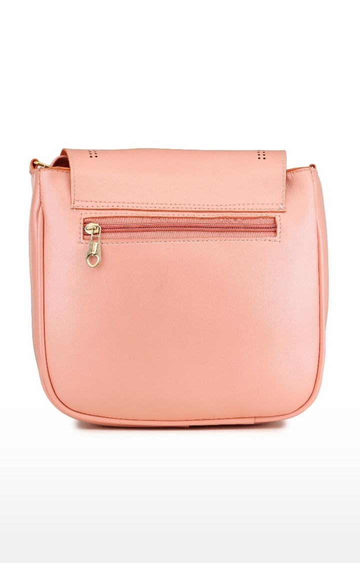 Aliado | Aliado Polyester Peach Colour Sling Bag For Women (P34V1017) 1