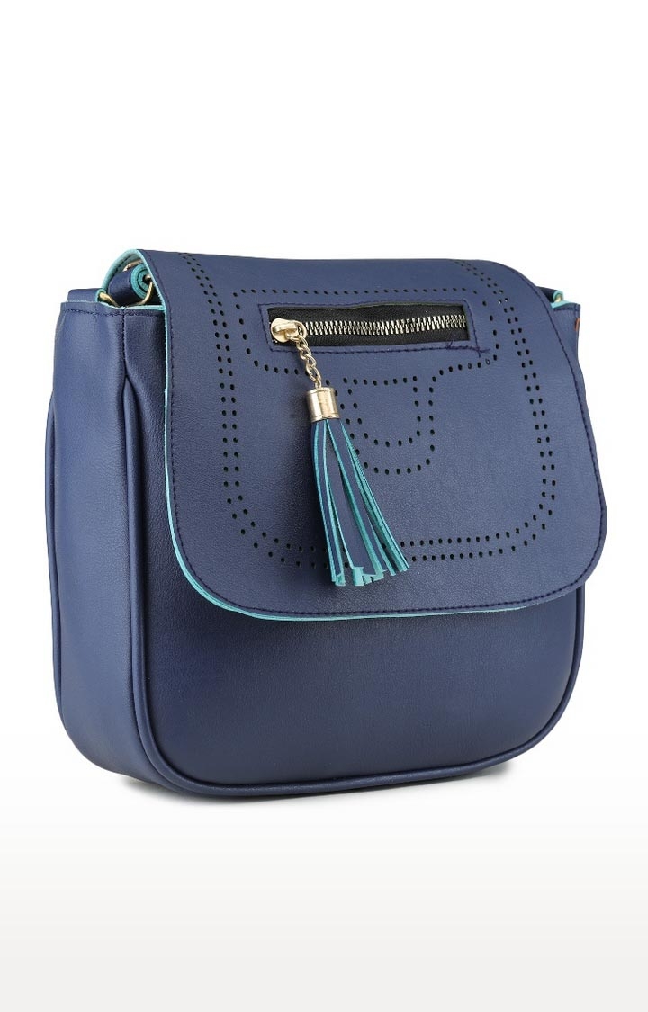 Aliado | Aliado Polyester Blue Colour Sling Bag For Women (P35V1017) 2