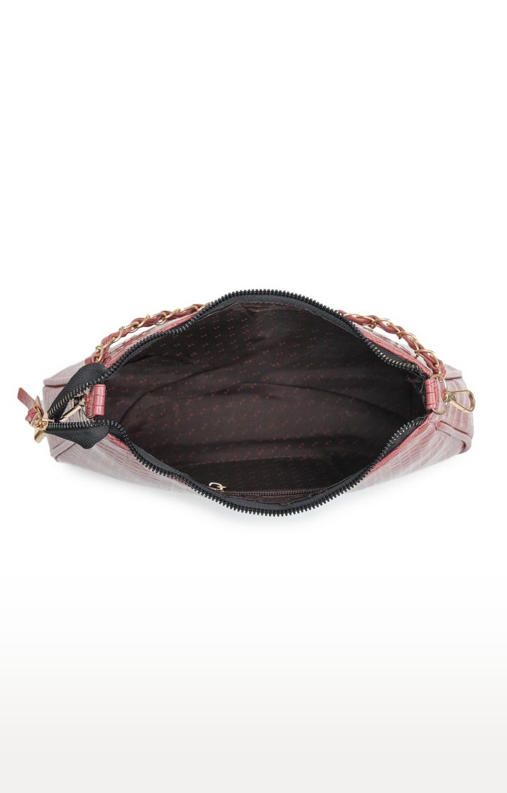 Aliado | Aliado Polyester Peach Colour Sling Bag For Women (P54V1017) 4