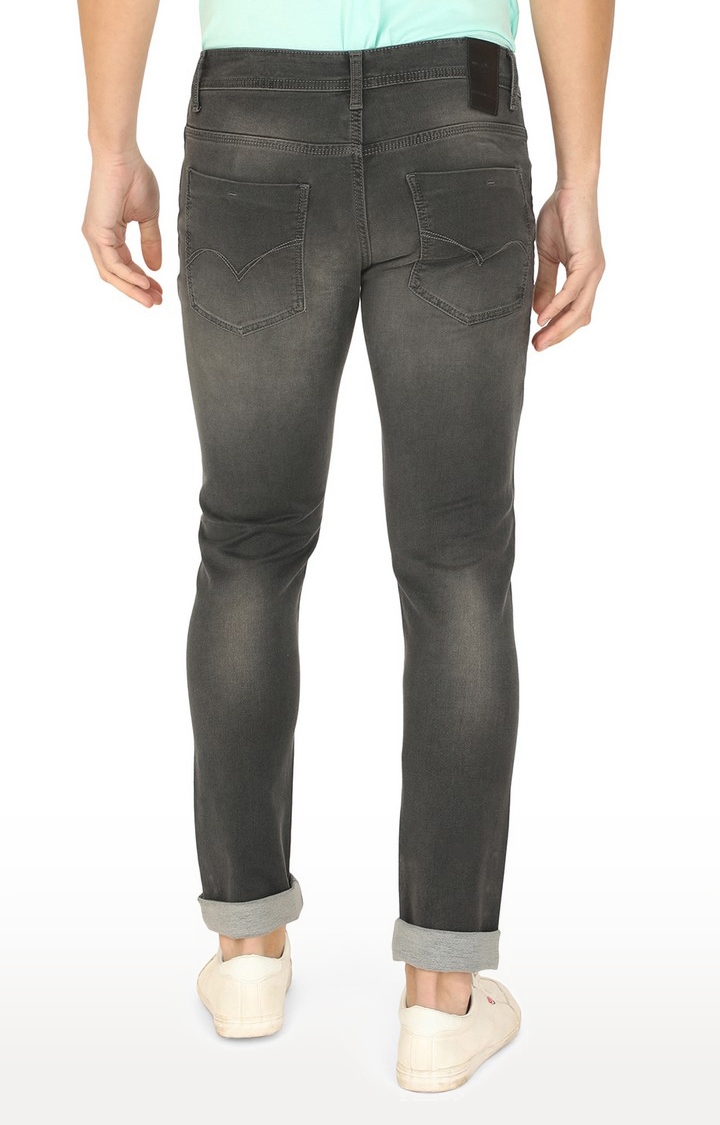 JadeBlue Sport | JBD-SN-237 GRAY Men's Grey Lycra Solid Jeans 2