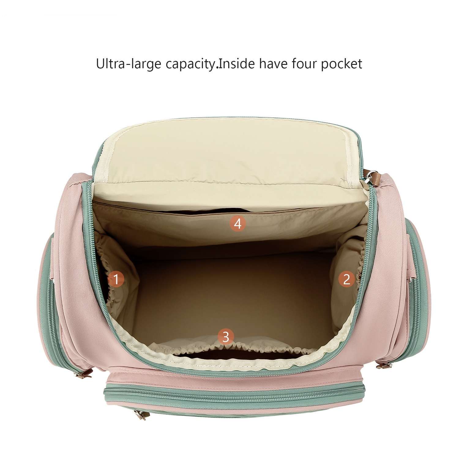 Blush and Breeze Quilted Diaper Bag