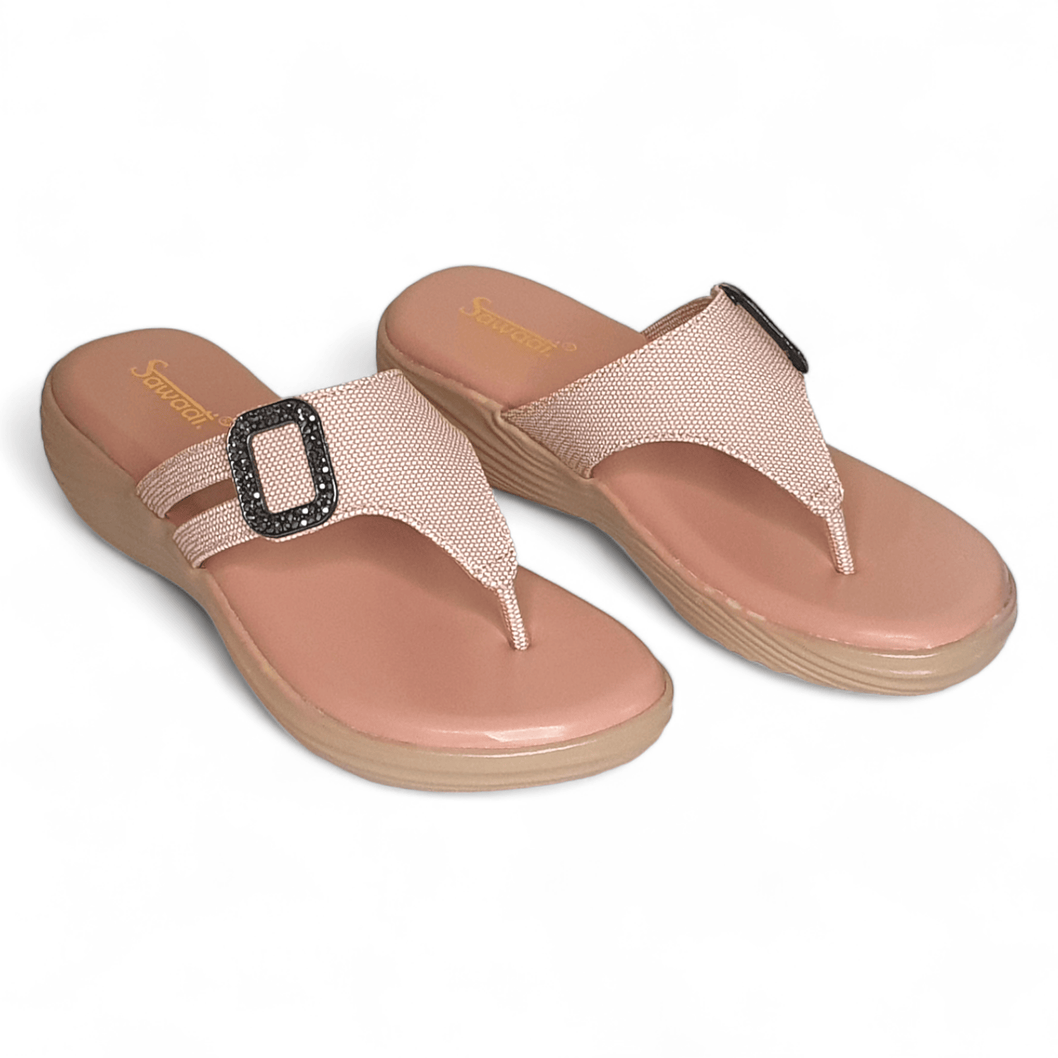 Sawadi Women's Light Pink Casual Sandal - Comfortable and Chic Footwear | Sawadi Mart
