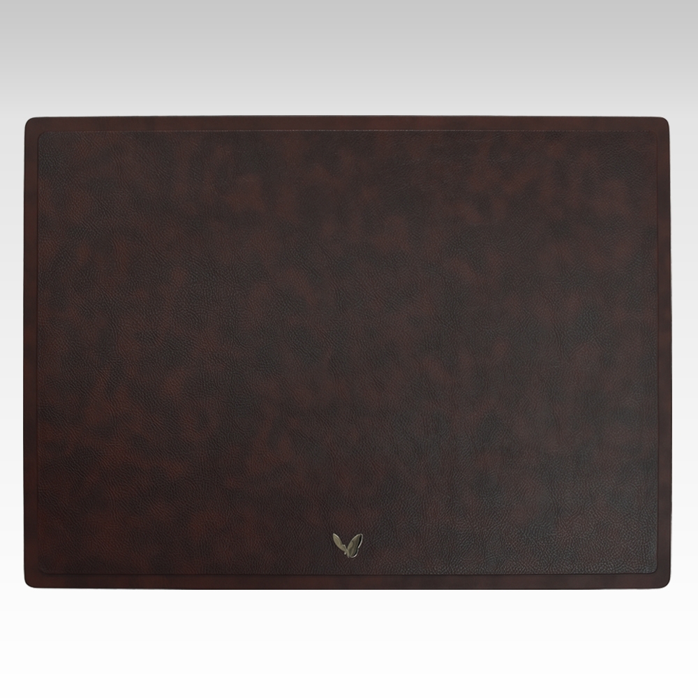 22x16 Inches Rigid Desk Blotter | Classic | Brown