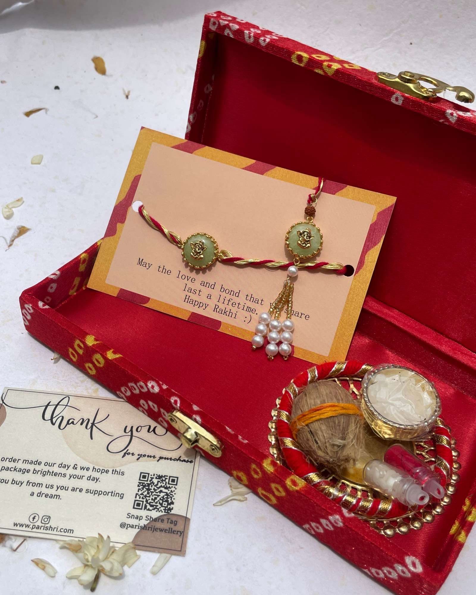 Pair Of Baal Ganesha Rakhi & Lumba