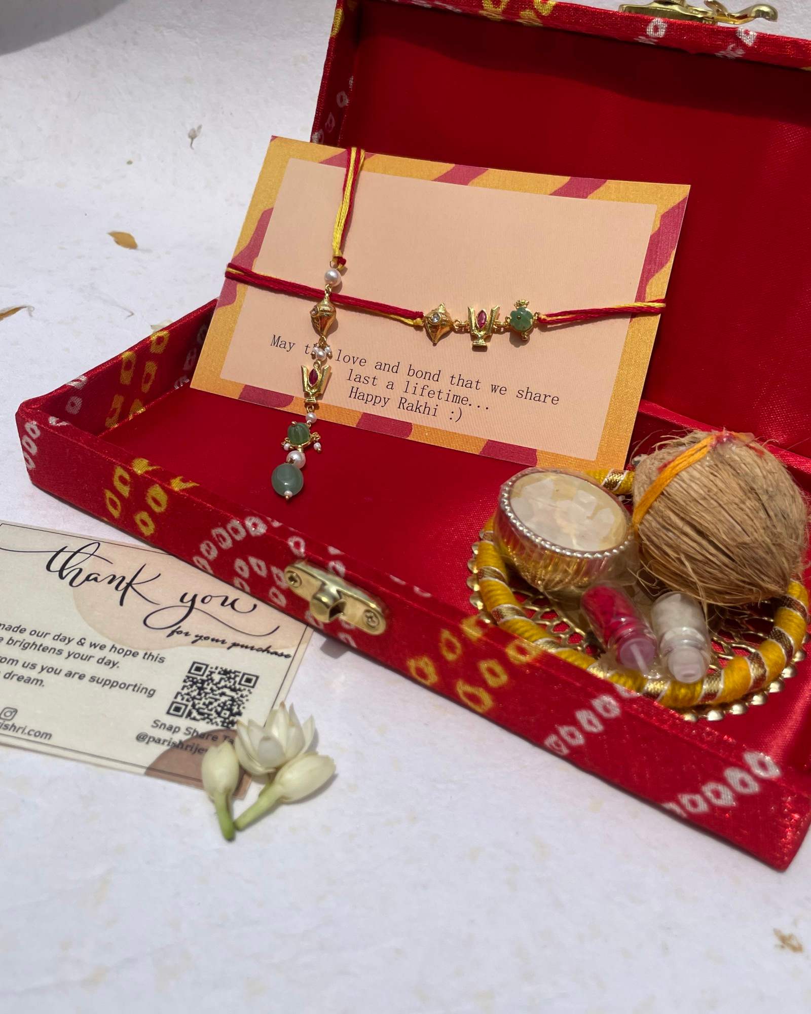 Pair Of Vaishnav Tilak Rakhi Lumba