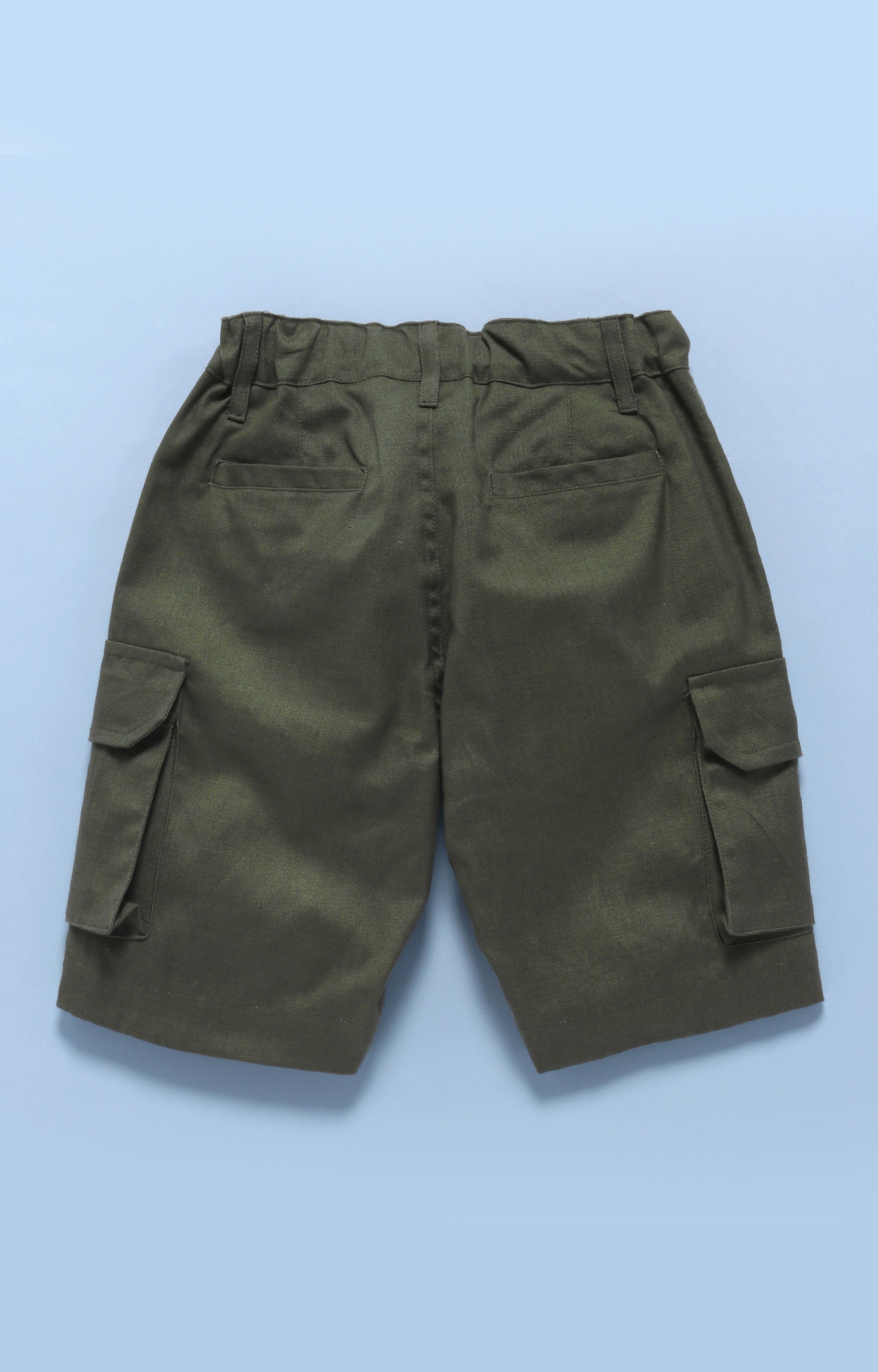 Popsicles Clothing | Popsicles Olive Shorts Regular Fit Dress For Boys 2