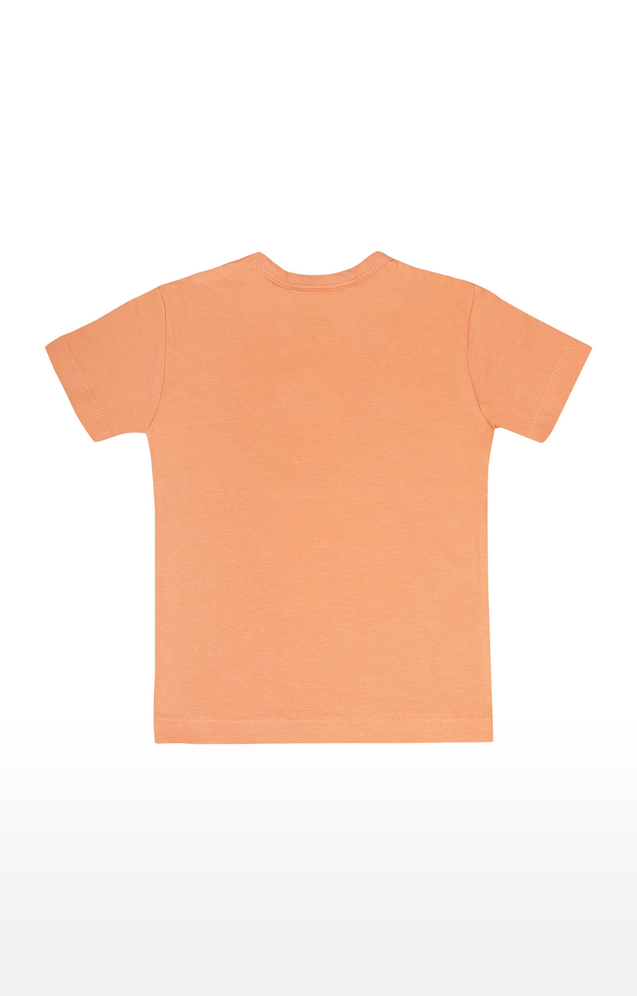 Popsicles Clothing | Popsicles Soft Cotton Comfort fit Round Neck Short Sleeves T-Shirt and Shorts Set for Boys - Orange (0-6M) 3