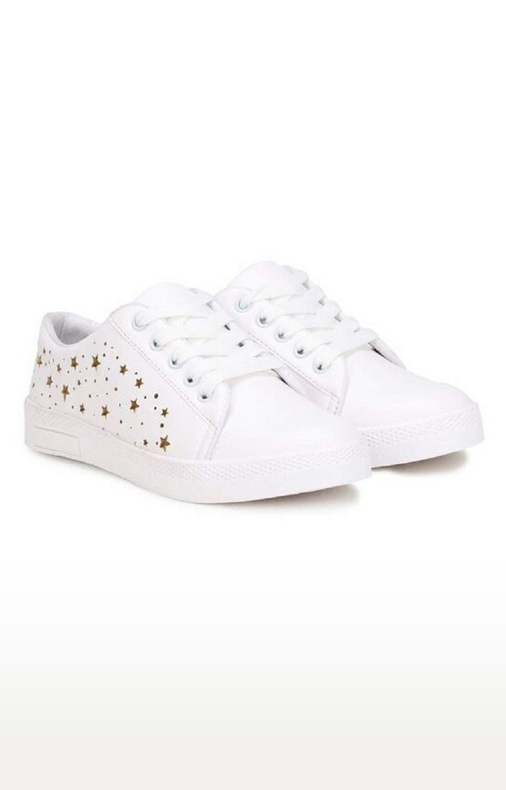 PURE CART | Gorgeous Women Casual White Sneakers 0