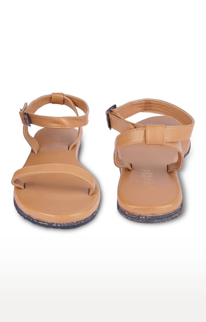 Paaduks | Women's Beige Artificial Sandals 1