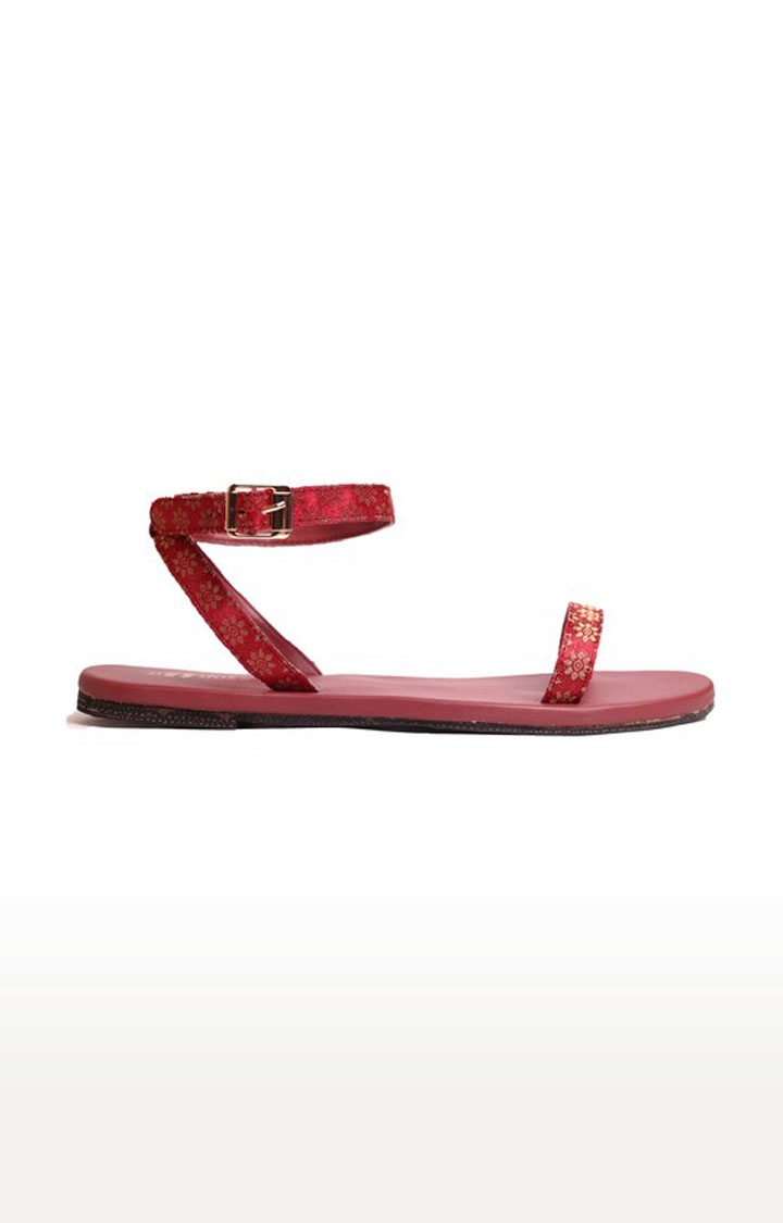 Paaduks | Women's Red Artificial Sandals 1