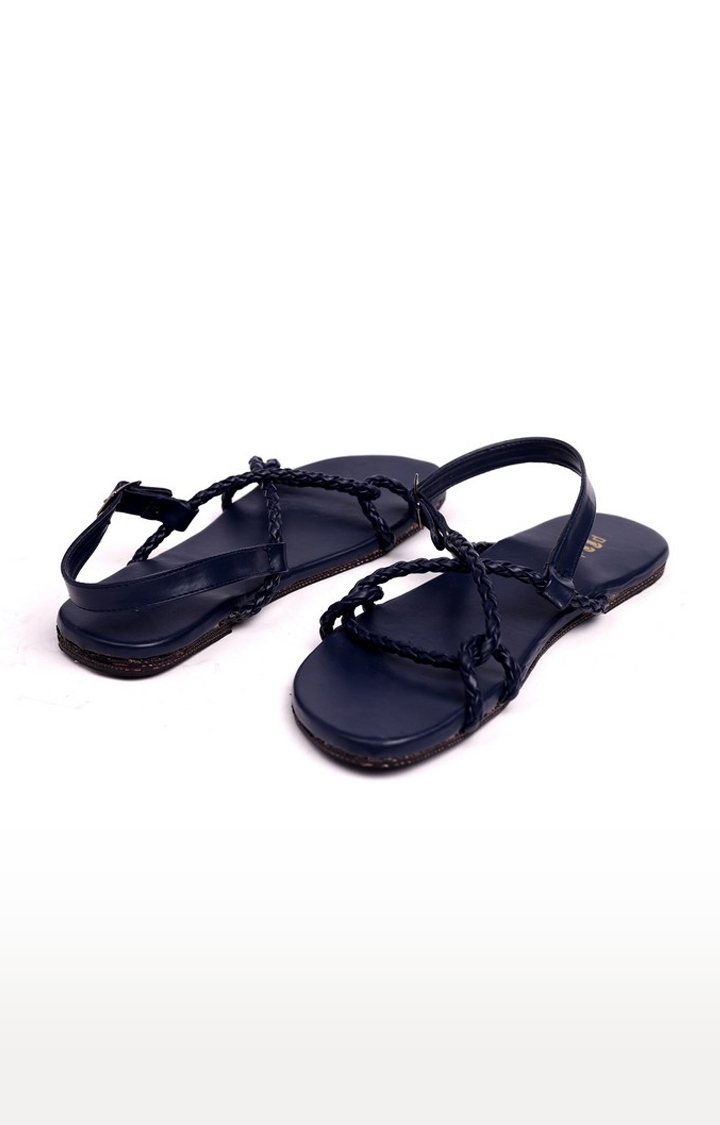 Women's Blue Artificial Sandals