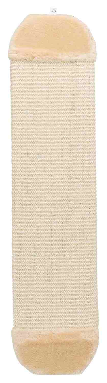 Trixie Scratching Board with Sisal Rug/Plush & Catnip for Cats XL (18x78cm, Natural/Beige)