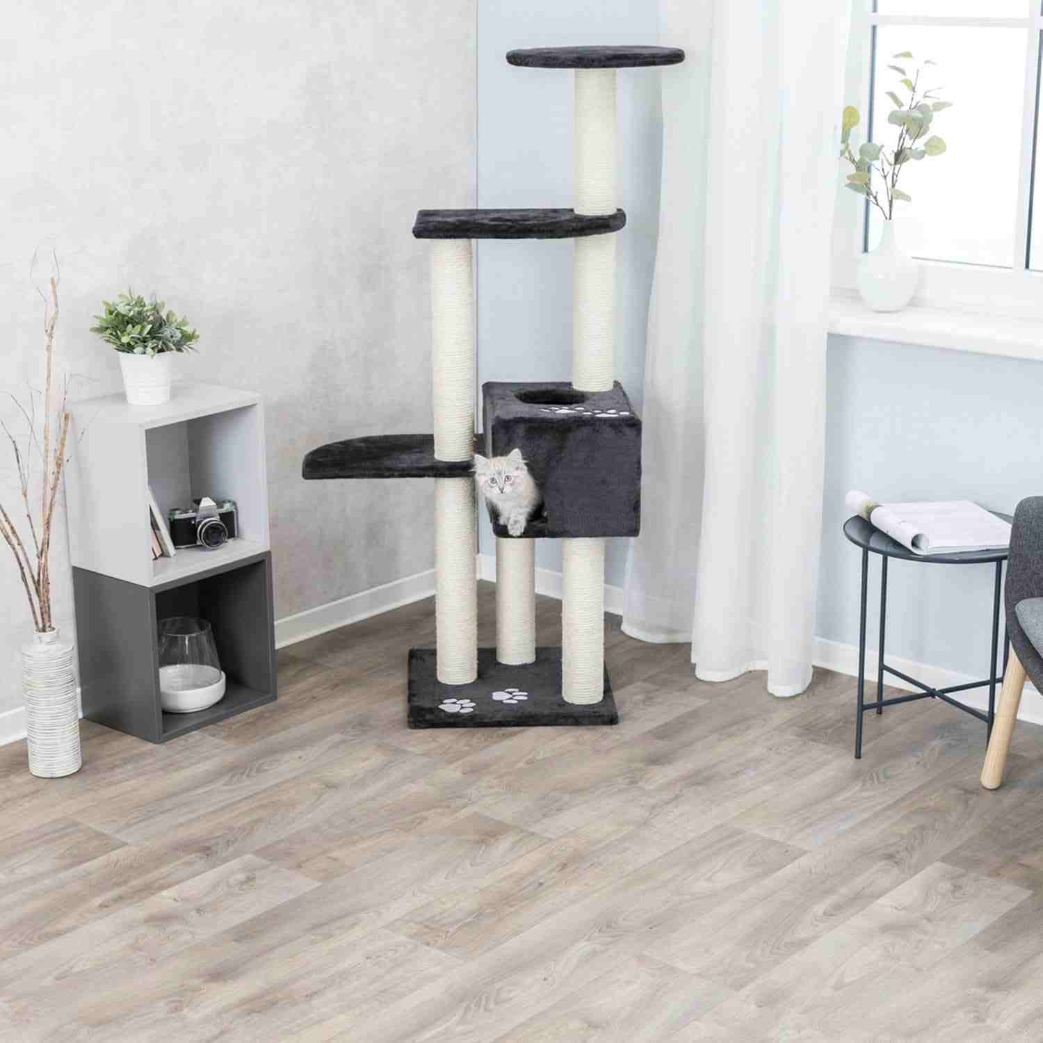 Trixie Alicante Scratching Cat Tree (142 cm, Anthracite)
