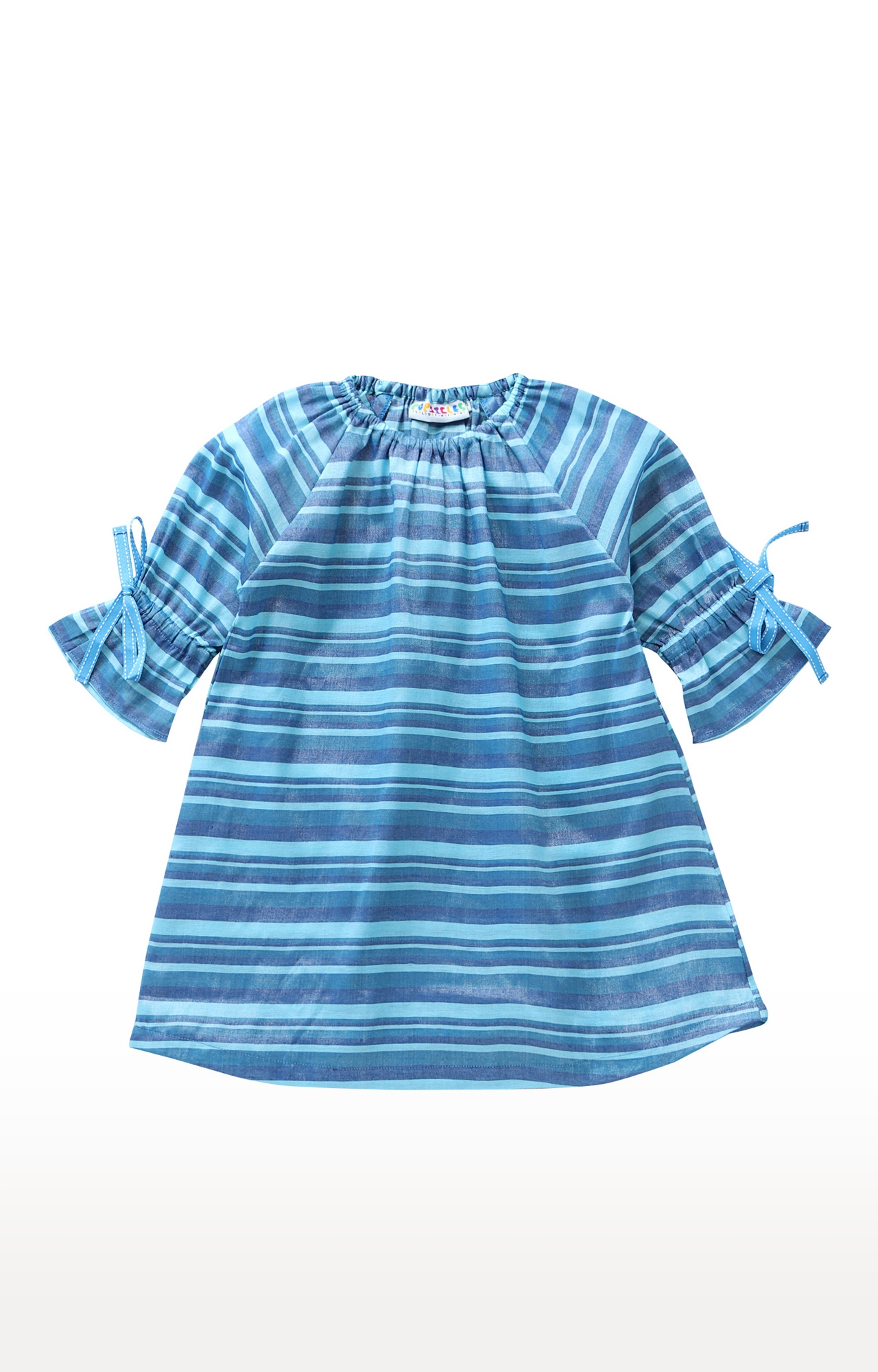 Popsicles Clothing | Popsicles Ocean Dress Regular Fit Dress For Girl (Blue) 0
