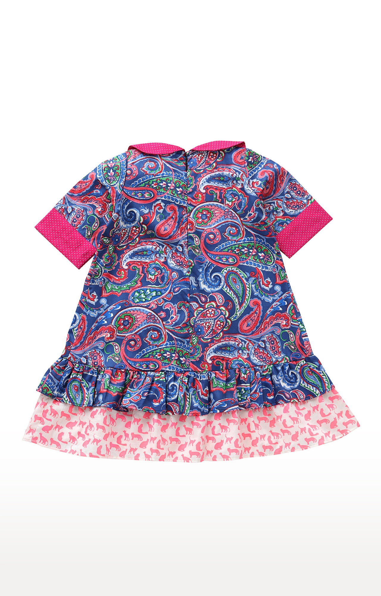 Popsicles Clothing | Popsicles Paisley Garden Dress Regular Fit Dress For Girl (Blue) 1