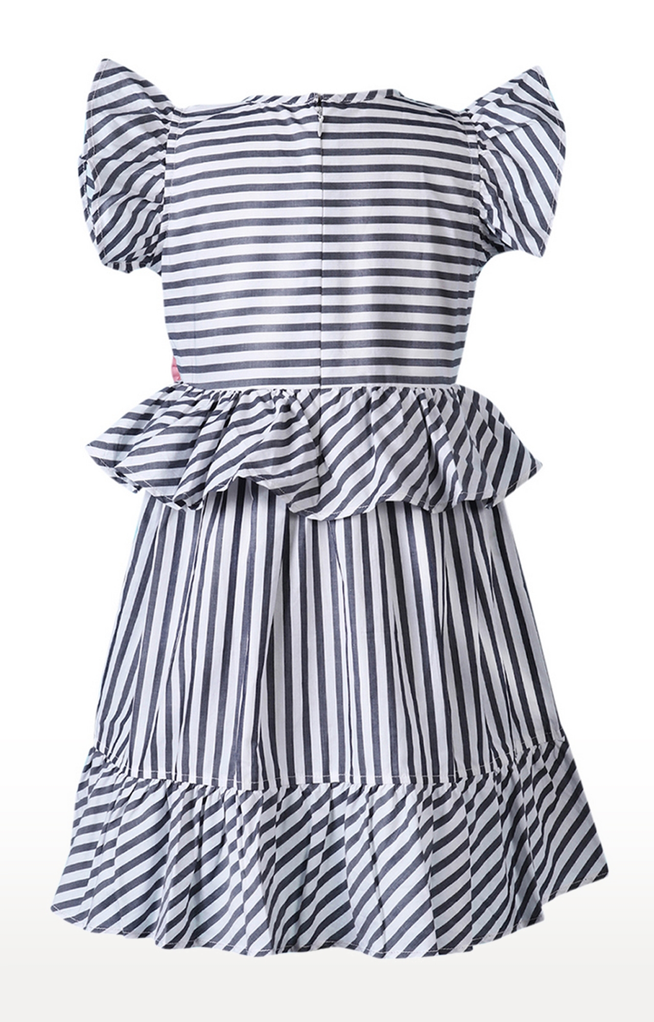 Popsicles Clothing | Popsicles Flint Dress Regular Fit Dress For Girl (Grey) 2