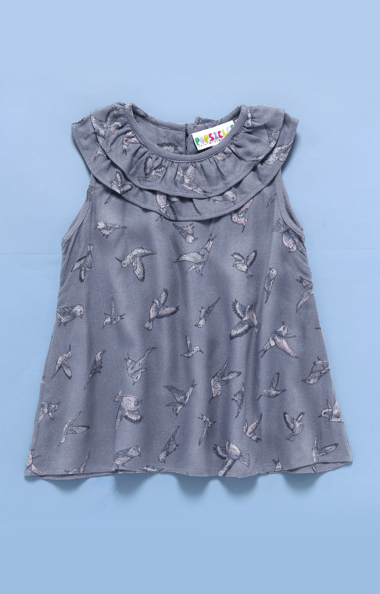 Popsicles Bird Flock Shorts Set Regular Fit Dress For Girl