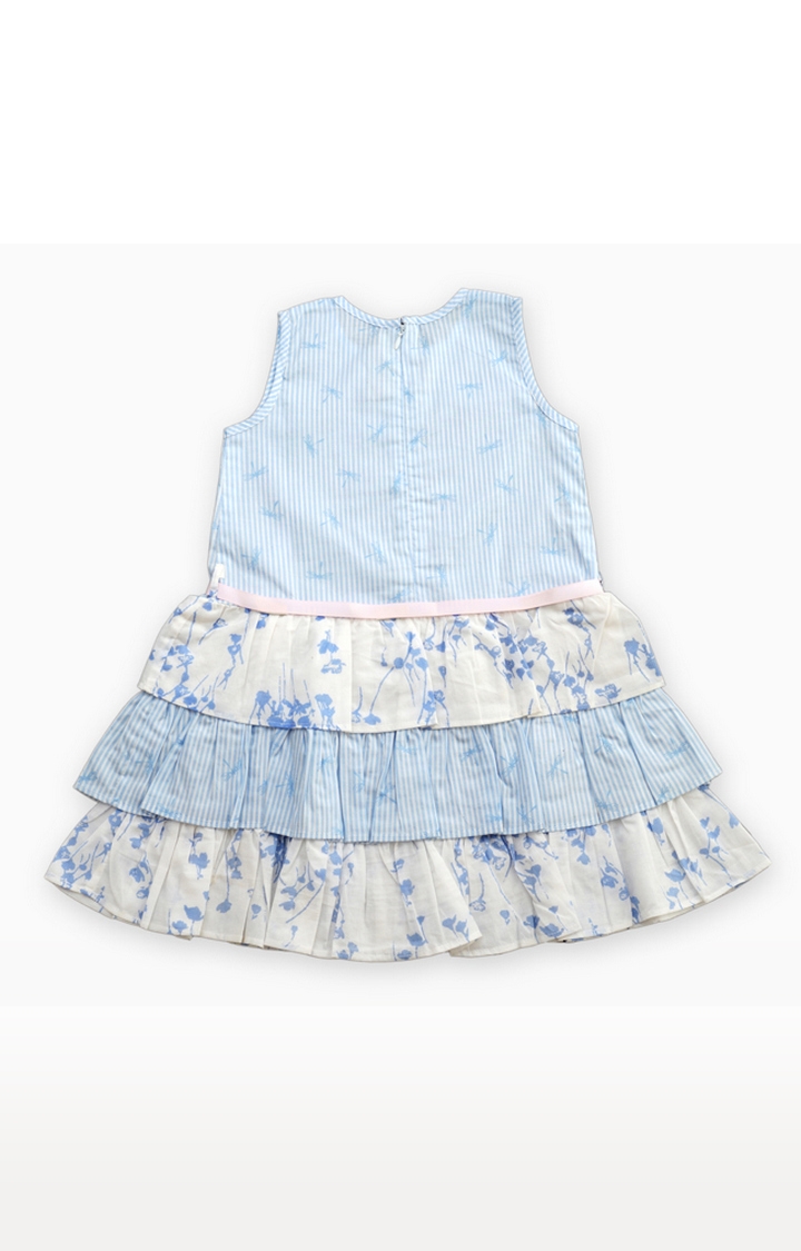 Popsicles Clothing | Popsicles Powderblue Dress Regular Fit Dress For Girl (Blue) 1