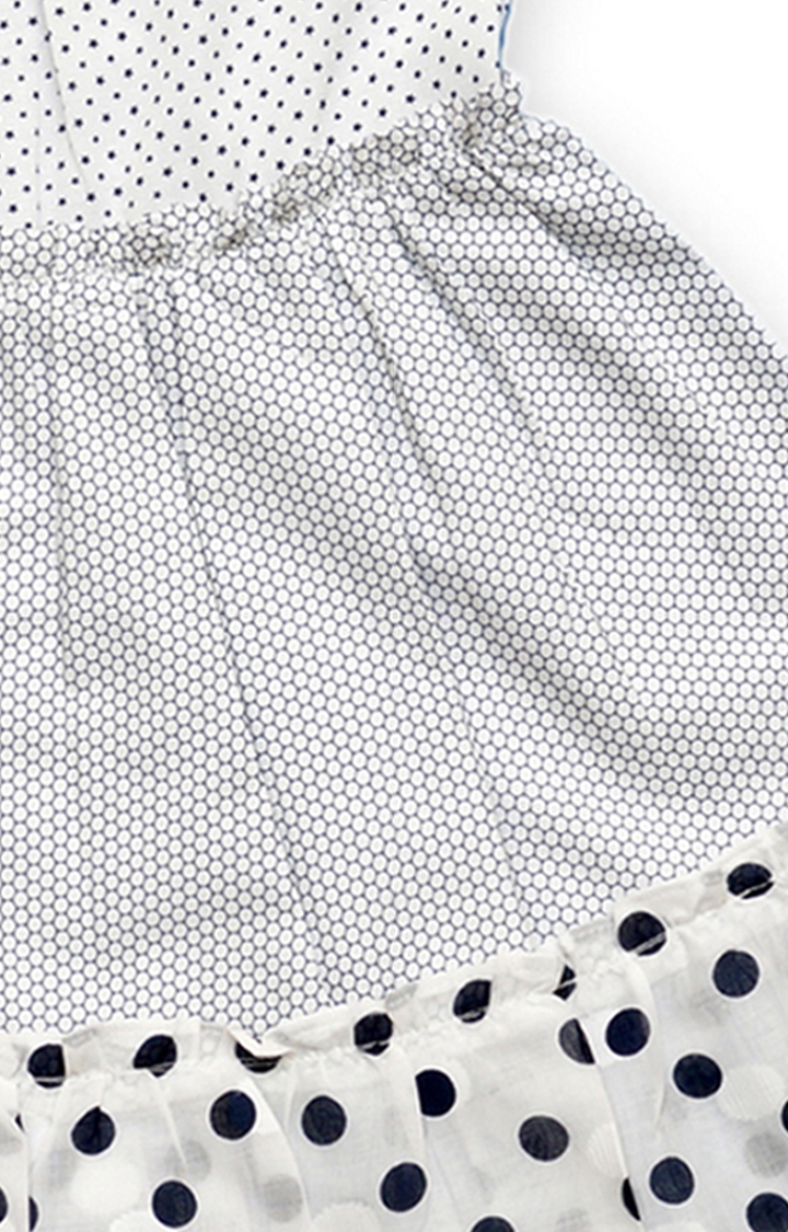 Popsicles Clothing | Popsicles White Smoke Dress Regular Fit Dress For Girl (White) 2