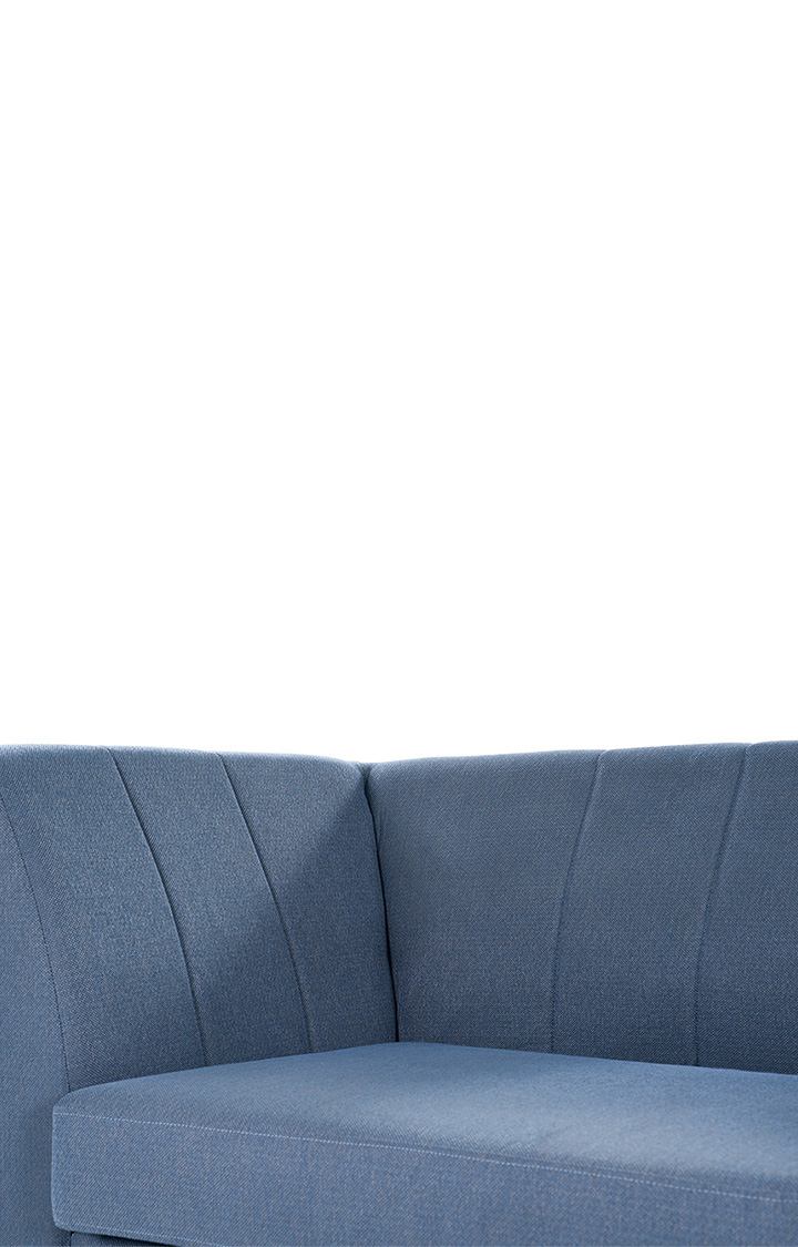 neudot Lexus Sofa for Living Room |2 Persons Sofa|Premium Fabric with Padded Armrest | Solid Wood Frame|2 Seater in Earth Blue Color