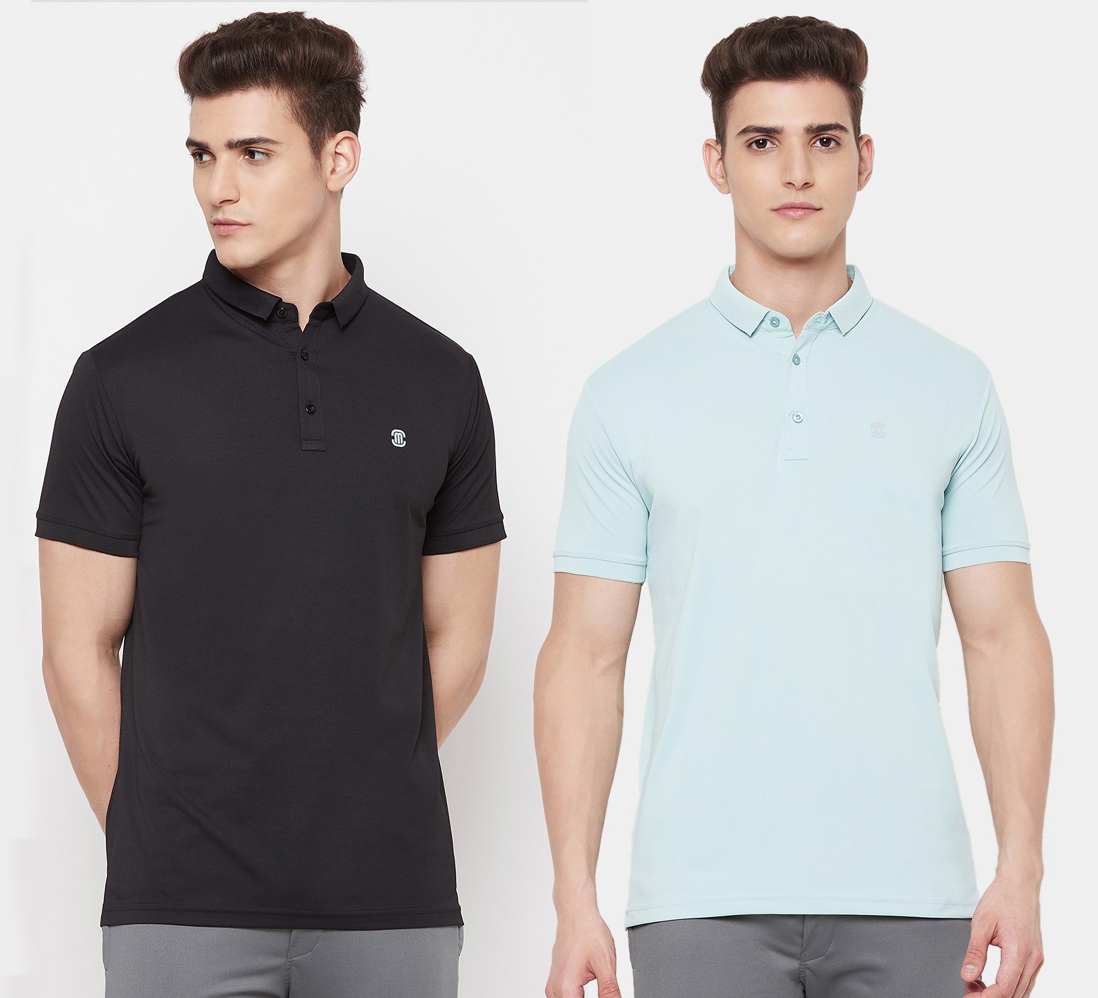 Mozafia Combo Pack of Polo Neck Half Sleeves Sportswear T shirt For Men