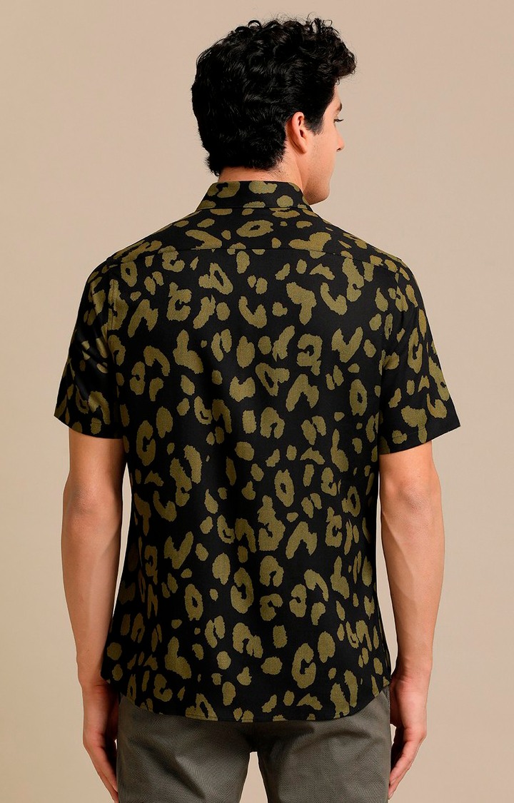 Men's Multicolor Cotton Printed Casual Shirt
