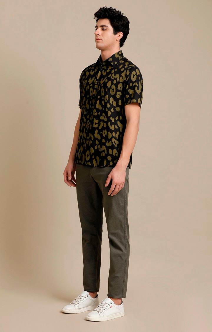 Men's Multicolor Cotton Printed Casual Shirt