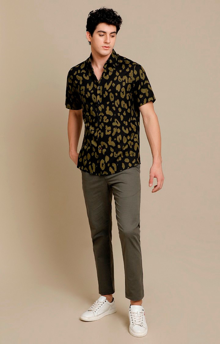 Men's Multicolor Cotton Printed Casual Shirt
