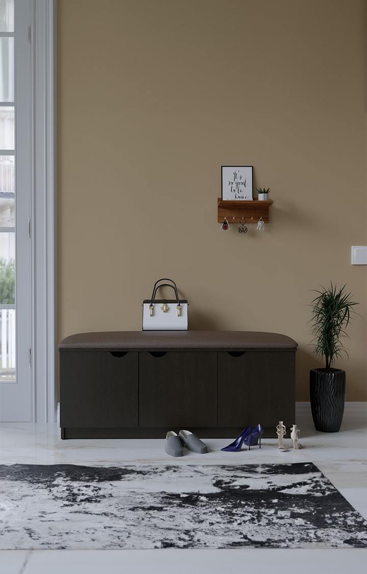 NEUDOT AVENUE Engineered Wood Shoe Rack - WENGE