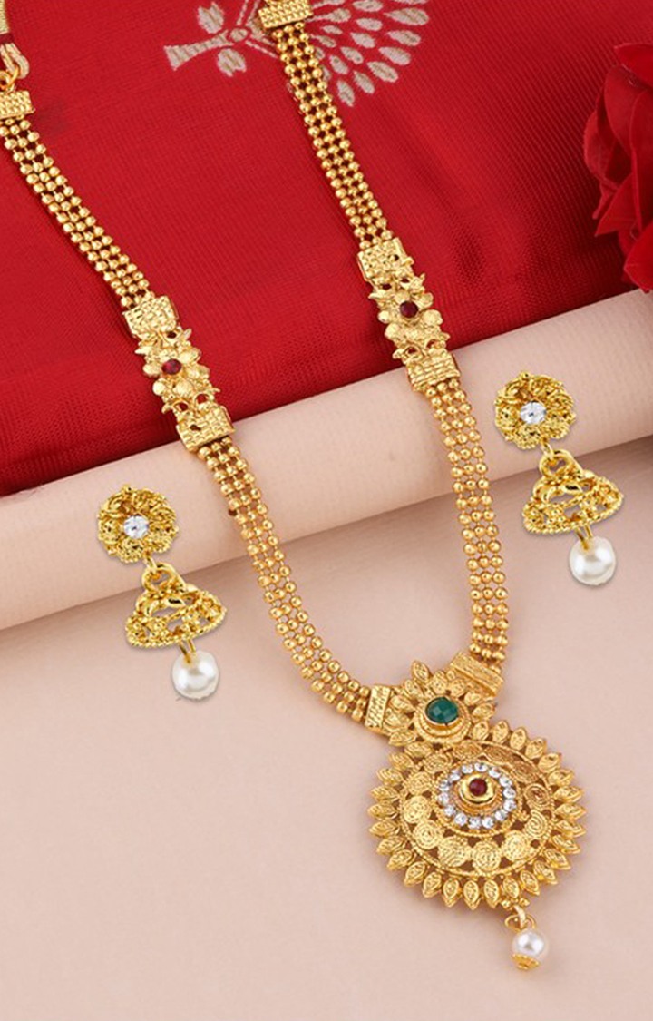 Ladies gold deals long chain designs