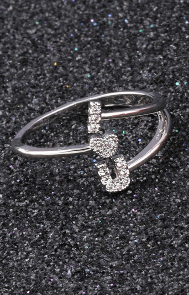 Paola Silver Plated Adjustable Ring ILU Designer For Women Girl