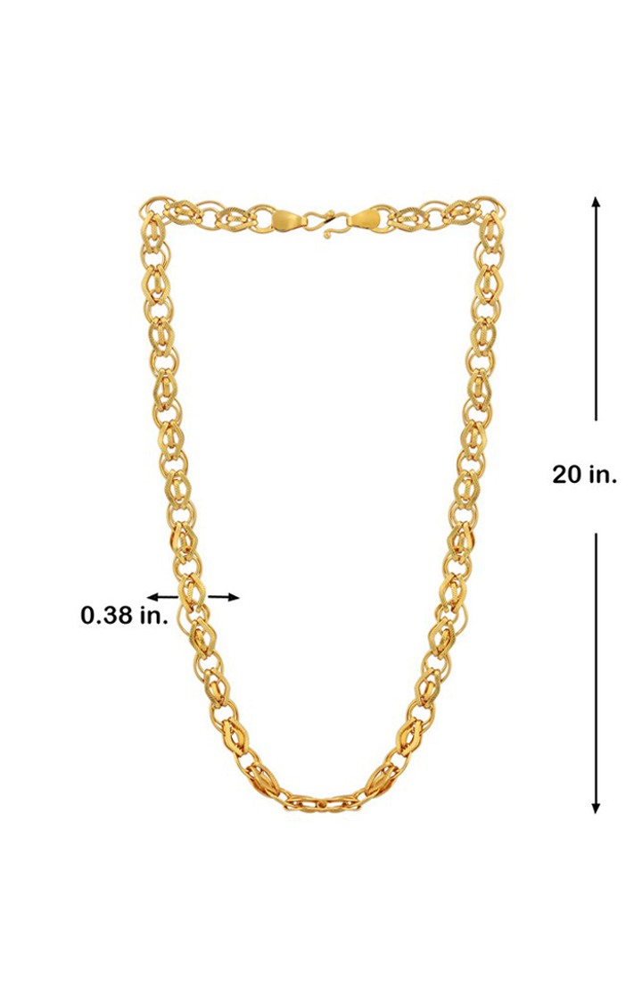 Paola Gold Plated Exculisve Necklace Shiv Ji Trishul Pendant Chain Jewellery For Man And Boy 