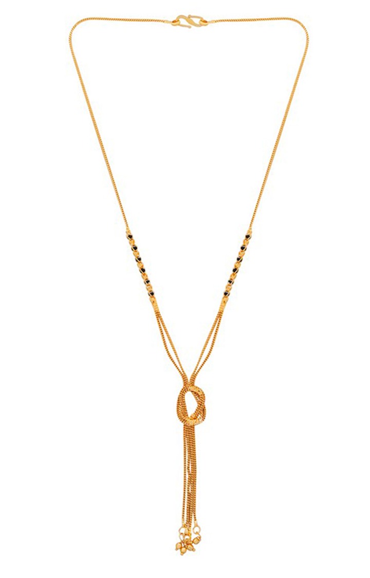 Paola Gold Plated Multi Layer Chain Designer Mangalsutra For Women Jewellery