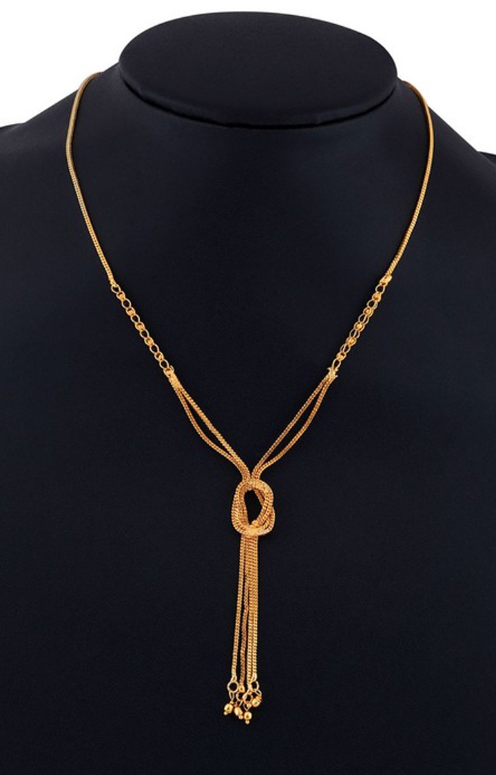 Paola Gold Plated Multi Layer Chain Designer Mangalsutra For Women Jewellery