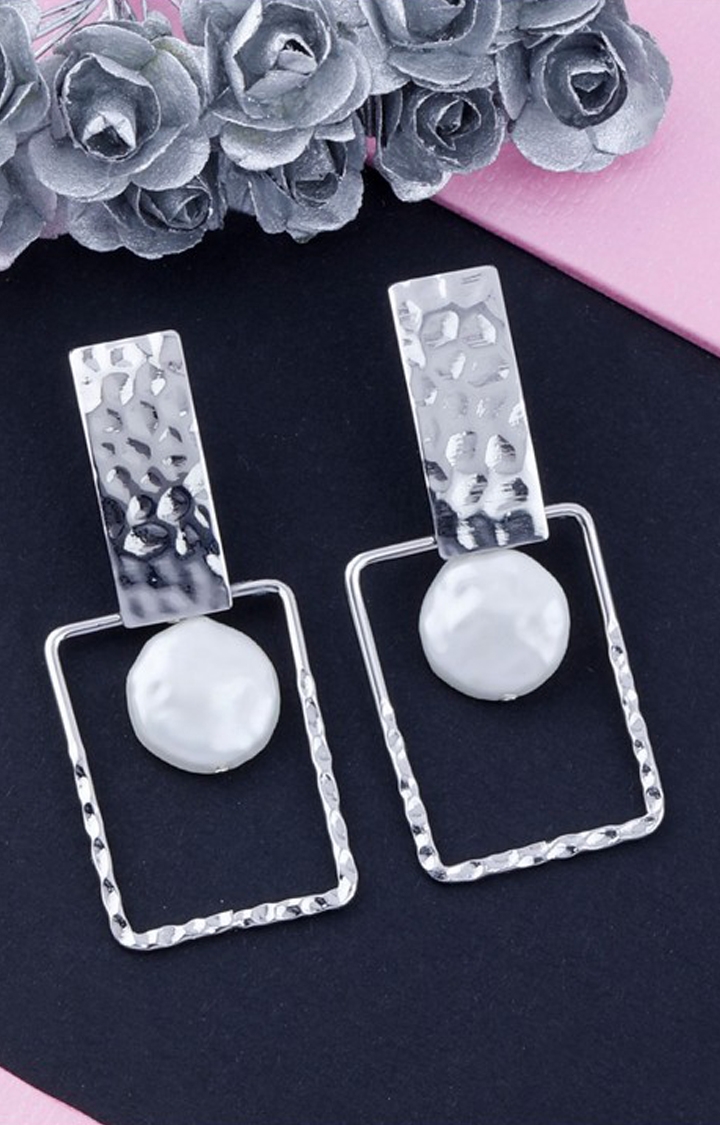 Rimjhim Meenakari pearl earrings-White – Rohika Store
