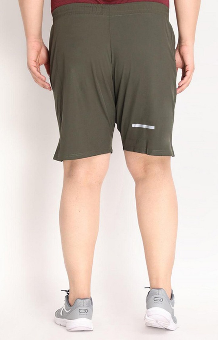 Olive green running shorts sales