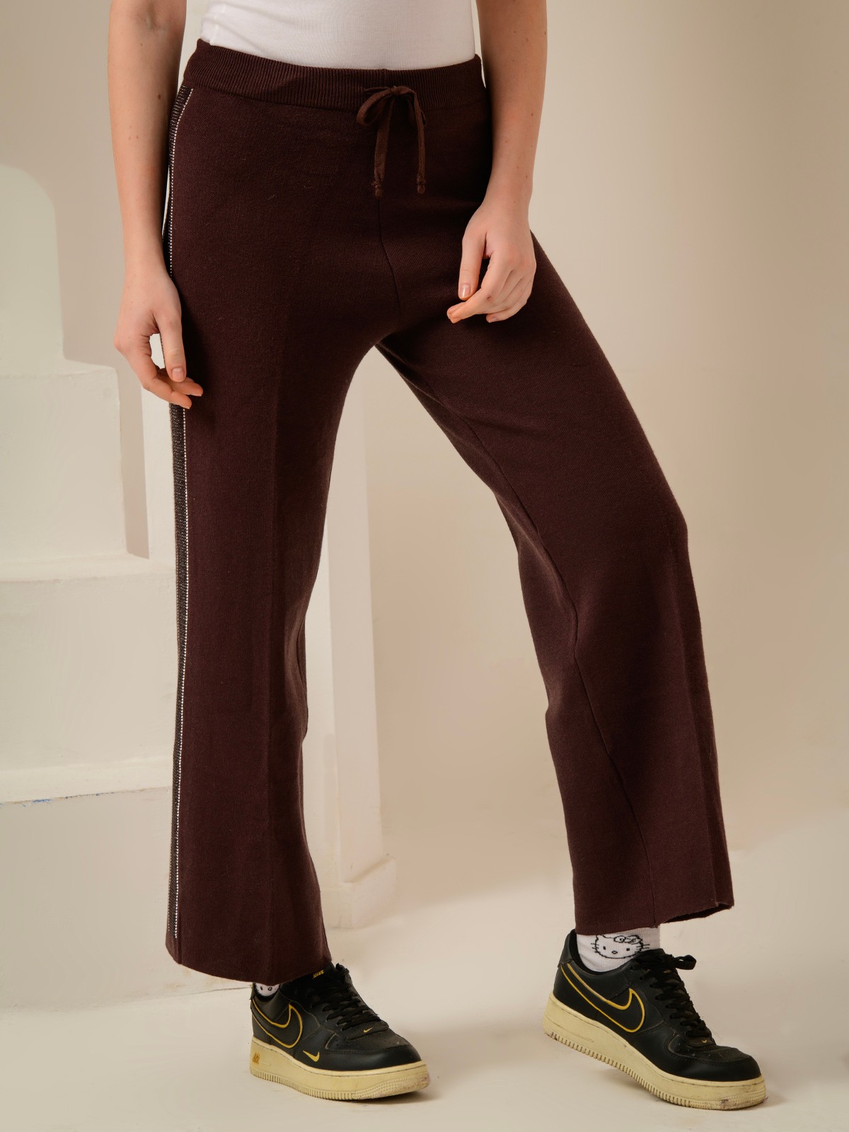 ALBION SMART BROWN LADIES LOWER HAREM PANT