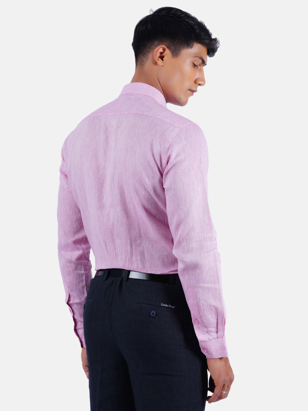 Ramraj Cotton | Ramraj Cotton 100% Pure Linen Solid Smart Fit Shirt 1