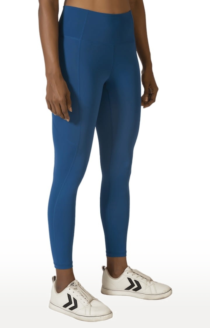 Kosha Yoga Co. | Women's buttR Yoga Pants - Ocean Blue(Single Pocket) 0