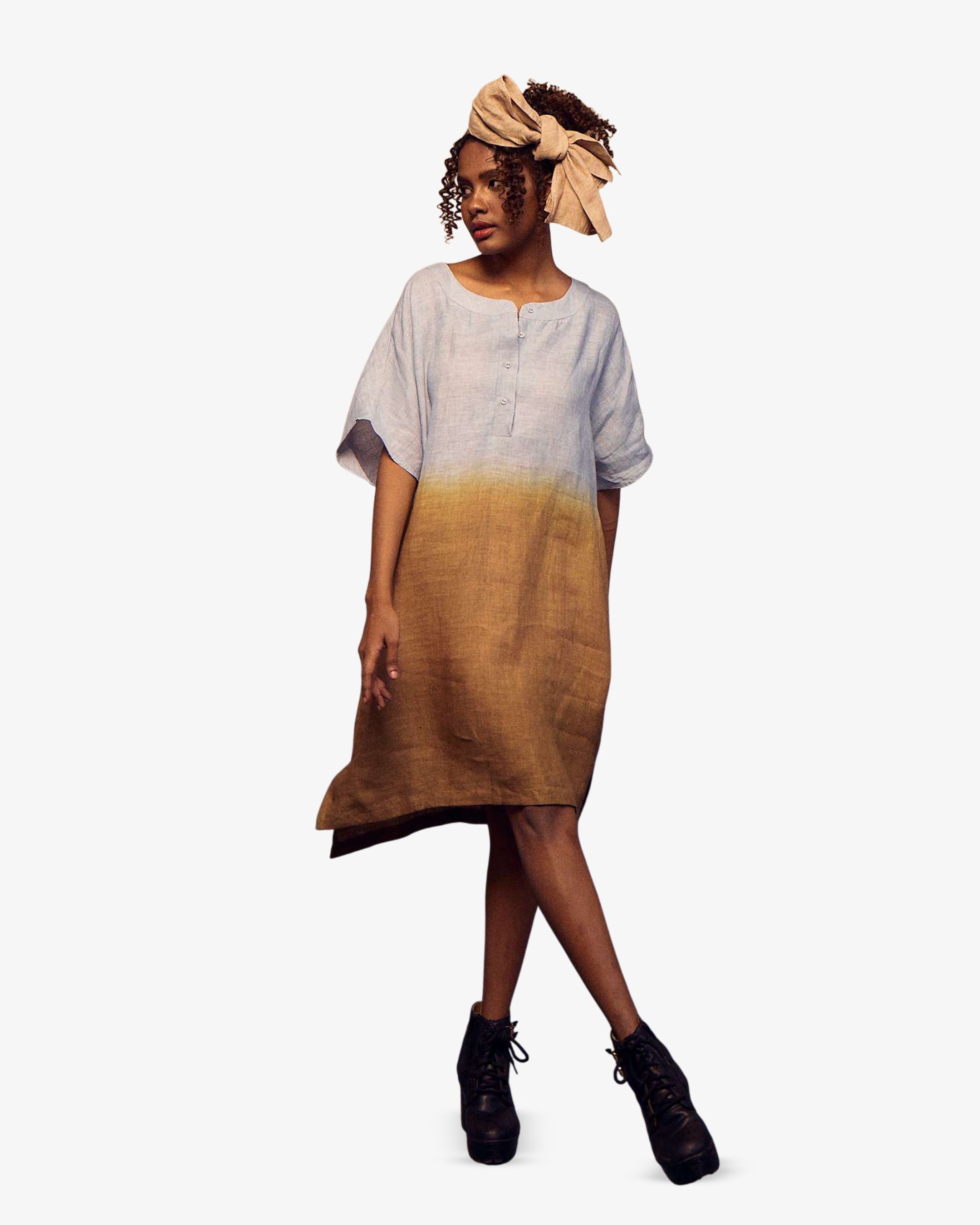 Block Dress Ombre