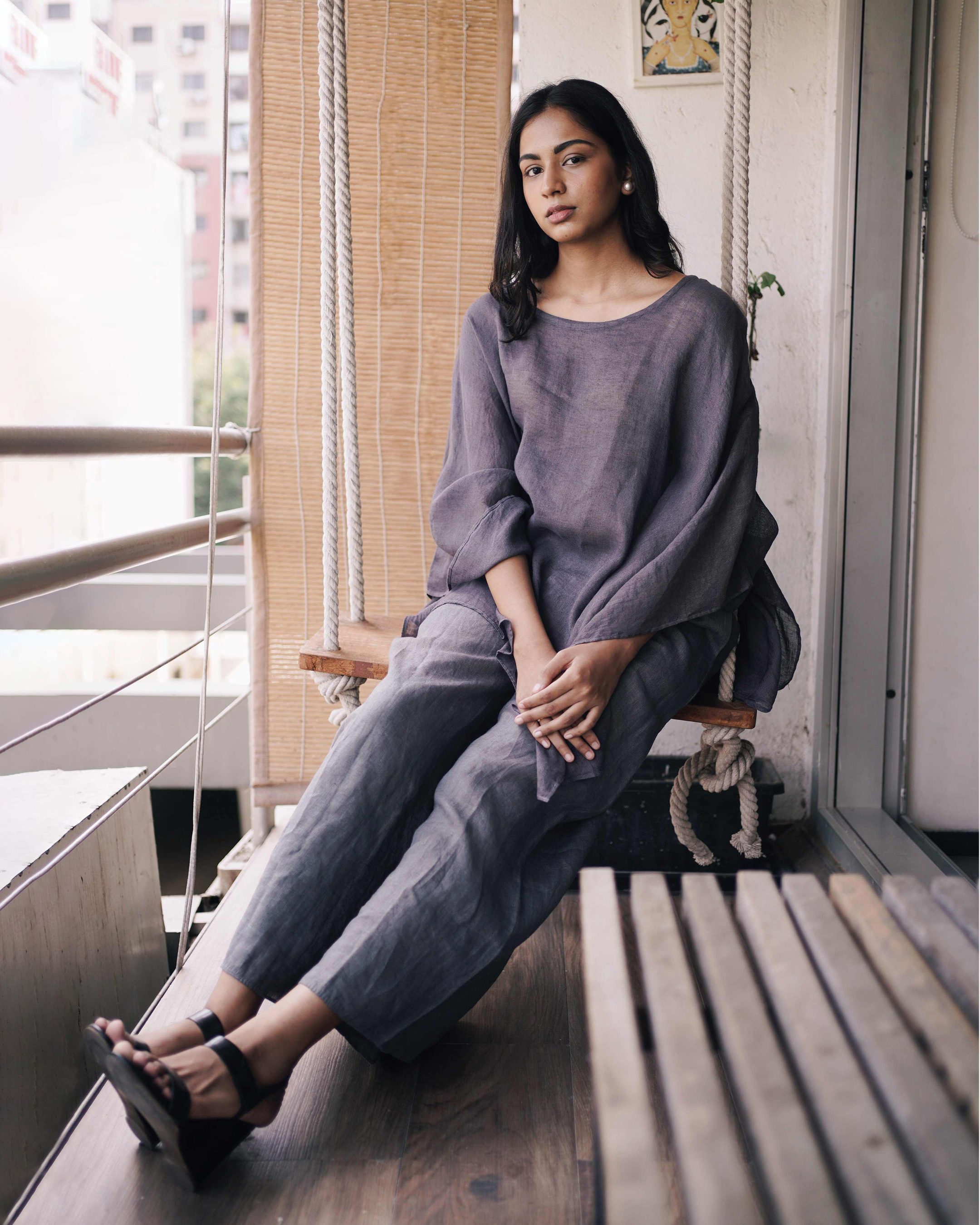 Flowy Linen Kaftan