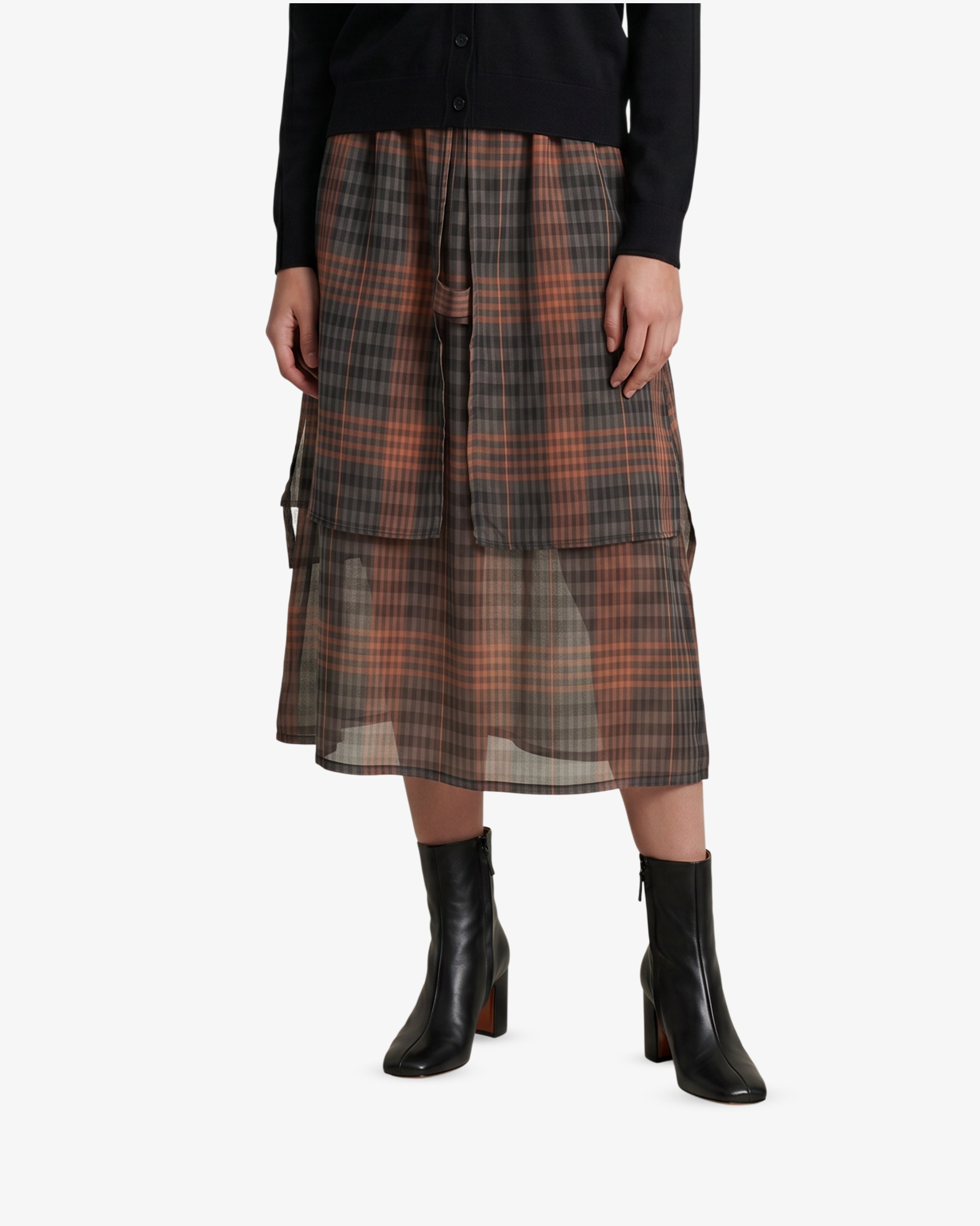 Second Thought Midi Skirt Grey