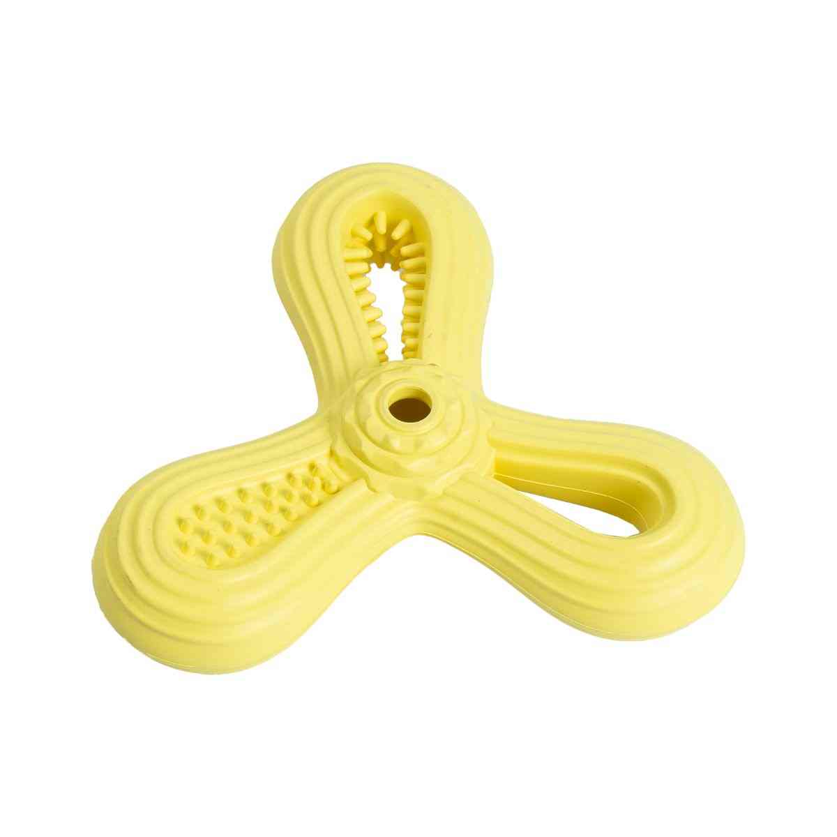 Ezra Play Triangle Dart - Yellow Rubber Toy