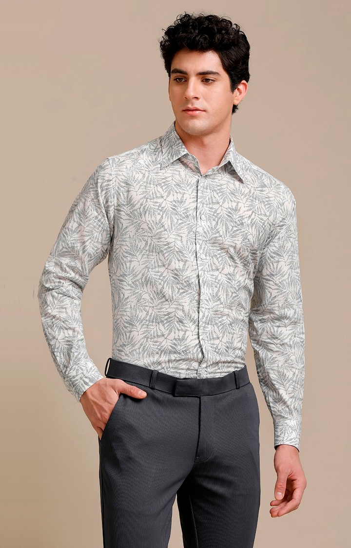 Aldeno | Men's Multicolor Cotton Tropical Casual Shirt