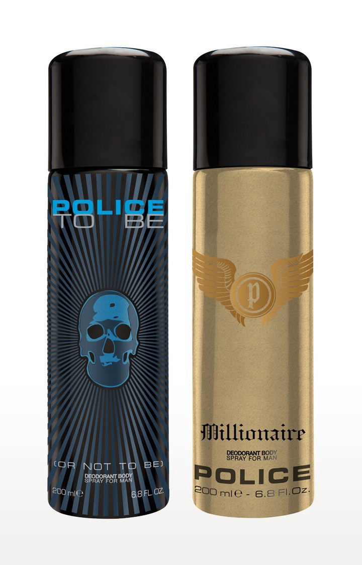 POLICE | To Be And Millionaire Deo Combo Set - Pack Of 2 0