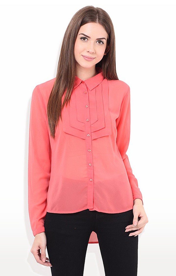 Rust pink shirt womens sales
